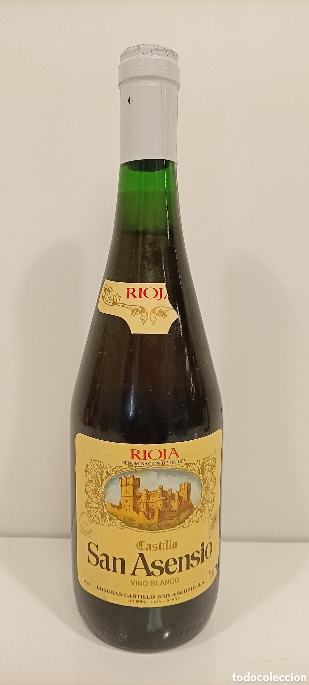 Botellas antiguas: VINO BLANCO CASTILLO SAN ASENCIO LA RIOJA