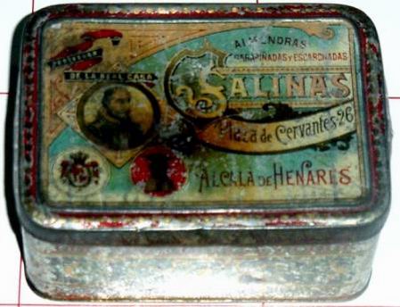 Caixas e caixinhas met&aacute;licas: ANTIGUA CAJA DE HOJALATA LITOGRAFIADA CON PUBLICIDAD