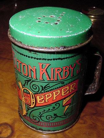Caixas e caixinhas met&aacute;licas: BOTE CON ASA  PEPPER ELTON KIRBYS ANTIGUO