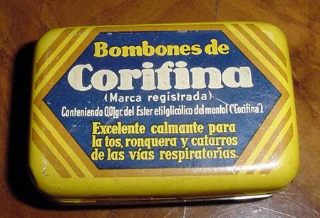 Cajas y cajitas met&aacute;licas: CAJITA BOMBONES DE CORIFINA ANTIGUA