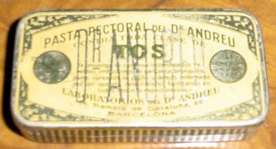 Caixas e caixinhas met&aacute;licas: CAJITA   DE HOJALATA LITOGRAFIADA DEL DR. ANDREU