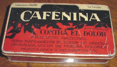 Caixas e caixinhas met&aacute;licas: ANTIGUA CAJA DE HOJALATA LITOGRAFIADA DE PUBLICIDAD DE FARMACIA - LABORATORIO ORZAN, LA CORU&Ntilde;A - CAF