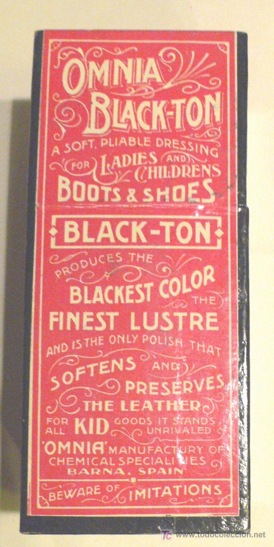 Blechdosen und Kisten: Caja de Carton con Bonita ETIQUETA (Boots & Shoes)- 12,5 x 5,5 x 5,5 cms- V i B