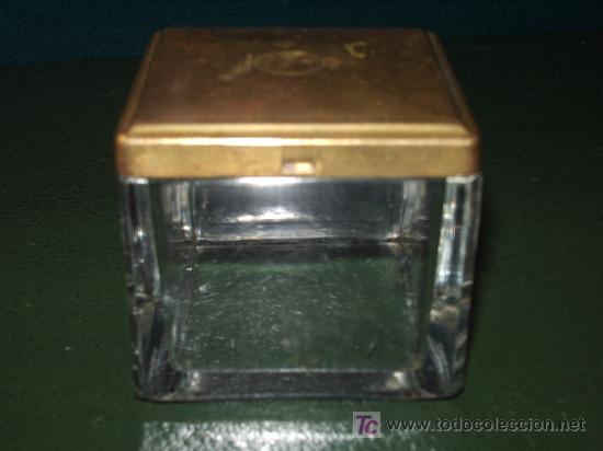 Cajas y cajitas met&aacute;licas: RECIPIENTE de CRISTAL - METAL. - Foto 2