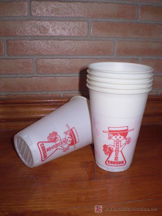Bo&icirc;tes et petites bo&icirc;tes m&eacute;talliques: VASO PUBLICIDAD DE COOSUR DE JAEN. MEDIA DOCENA.