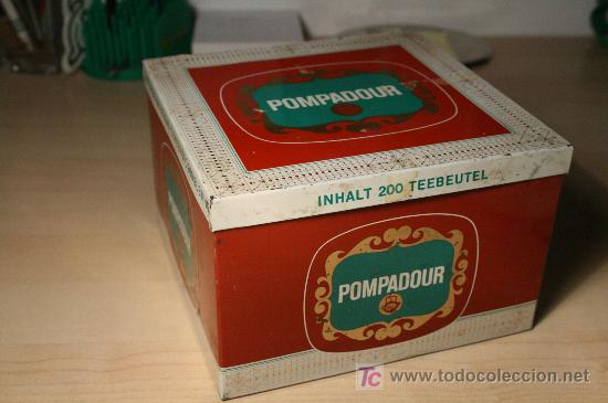 Cajas y cajitas met&aacute;licas: Caja metalica antigua.  Pompadour