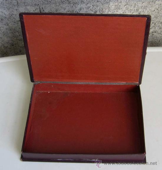 Cajas y cajitas met&aacute;licas: CAJA de cuero con cenefa repujada - Foto 2