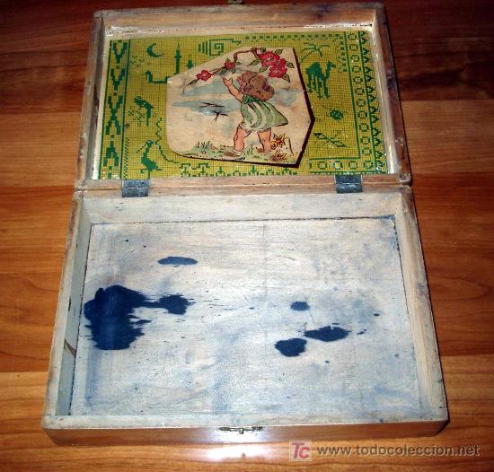 Cajas y cajitas met&aacute;licas: ANTIGUA CAJA DE LABORES - Foto 3