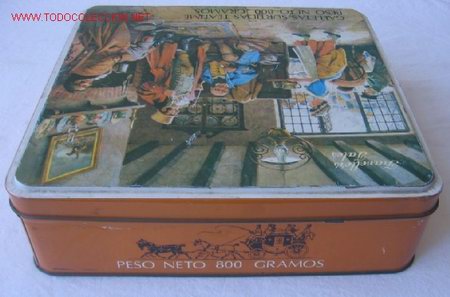 Cajas y cajitas met&aacute;licas: CAJA DE GALLETAS .. de chapa - Foto 4