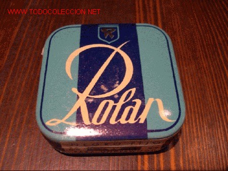 Cajas y cajitas met&aacute;licas: ANTIGUA CAJA DE CHAPA ROLAN