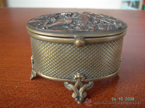 Cajas y cajitas met&aacute;licas: CAJA JOYERO DE COBRE Y BRONCE