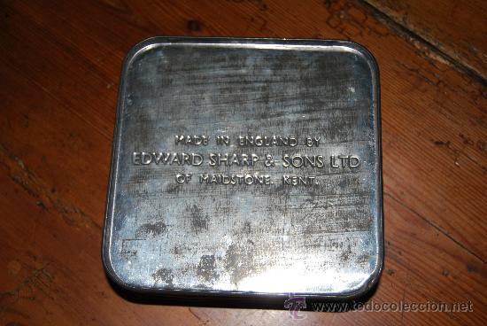 Cajas y cajitas met&aacute;licas: ANTIGUA LATA INGLESA - PERROS - Foto 2