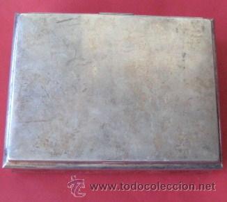 Casse e cassette metalliche: ANTIGUA CAJA ALEMANA DE METAL PLATEADO. INTERIOR MADERA... ENVIO GRATIS&iexcl;&iexcl;&iexcl;