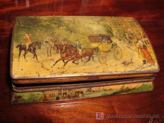 Cajas y cajitas met&aacute;licas: CAJA ANATIGUA MET&Aacute;LICA PINTADA