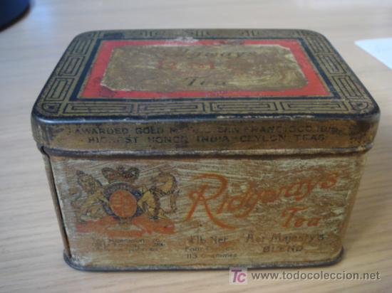 Cajas y cajitas met&aacute;licas: CAJA ANTIGUA DE HOJALATA