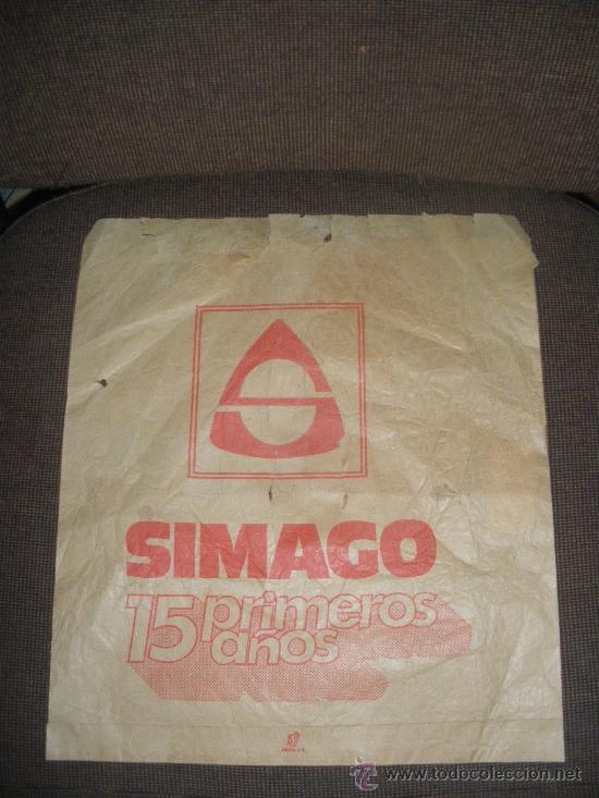 Cajas y cajitas met&aacute;licas: BOLSA DE PAPEL DE SUPERMERCADOS SIMAGO. - Foto 1
