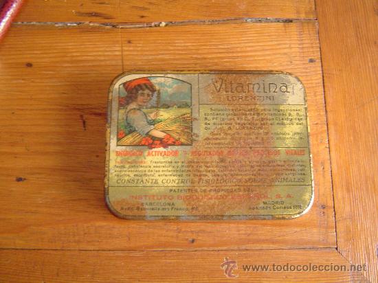 Cajas y cajitas met&aacute;licas: Caja metalica VITAMINA Lorenzini..