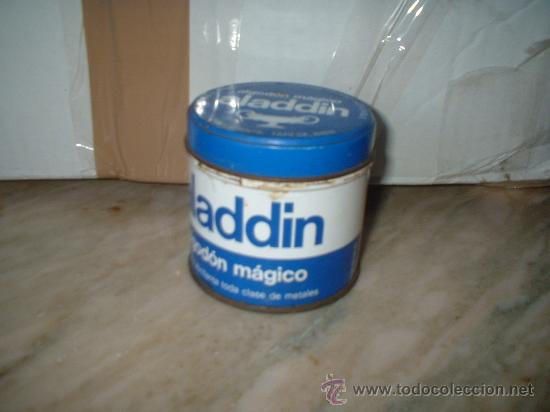 Cajas y cajitas met&aacute;licas: caja de lata de limpieza aladin