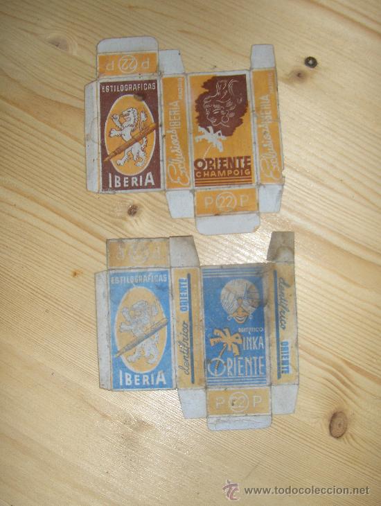 Bo&icirc;tes et petites bo&icirc;tes m&eacute;talliques: EXCLUSIVAS ESTILOGRAFICAS IBERIA MADRID ORIENTE