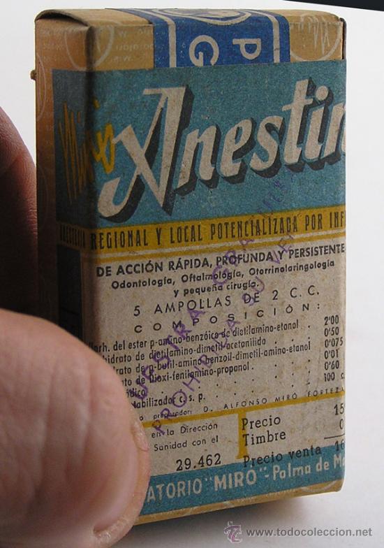 Blechdosen und Kisten: ANESTINA ANTIGUO MEDICAMENTO (MUESTRA GRATUITA)