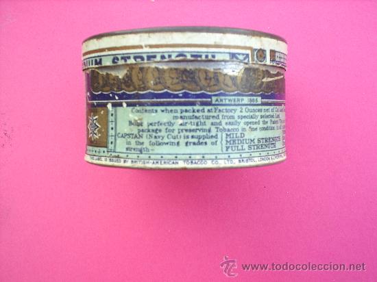 Cajas y cajitas met&aacute;licas: CAJA METALIC TABACO CAPSTAN MEDIUM - Foto 4