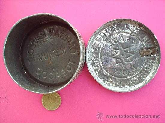 Cajas y cajitas met&aacute;licas: CAJA METALIC TABACO CAPSTAN MEDIUM - Foto 6
