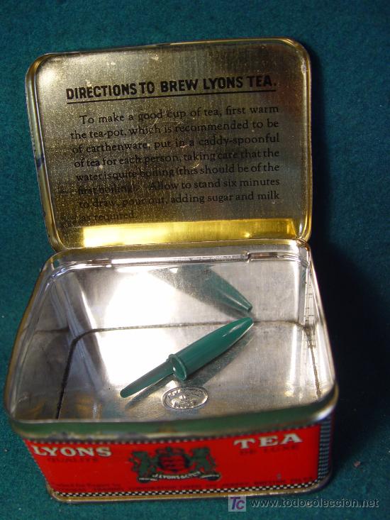 Cajas y cajitas met&aacute;licas: LYONS TEA - JERSEY BRITISH ISLES - 1939 - - Foto 2