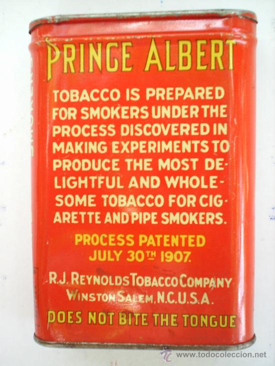 Cajas y cajitas met&aacute;licas: caja de tabaco ,PRINCE ALBERT - Foto 2