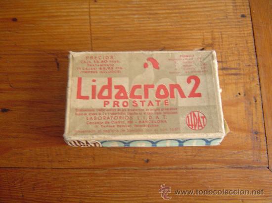 Cajas y cajitas met&aacute;licas: Caja medicamentos carton.-LIDACRON 2 prostate