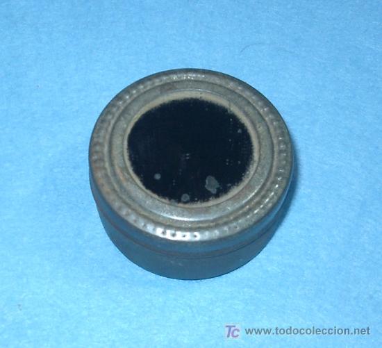 Cajas y cajitas met&aacute;licas: ANTIGUA CAJITA DE HOJALATA CON ESPEJO EXTERIOR