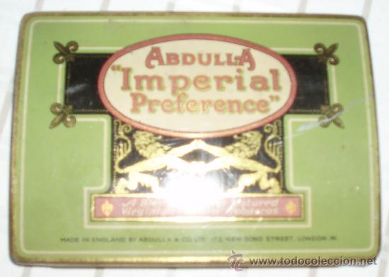 Caixas e caixinhas met&aacute;licas: caja de cigarillos inglesa abdulla imperial preference