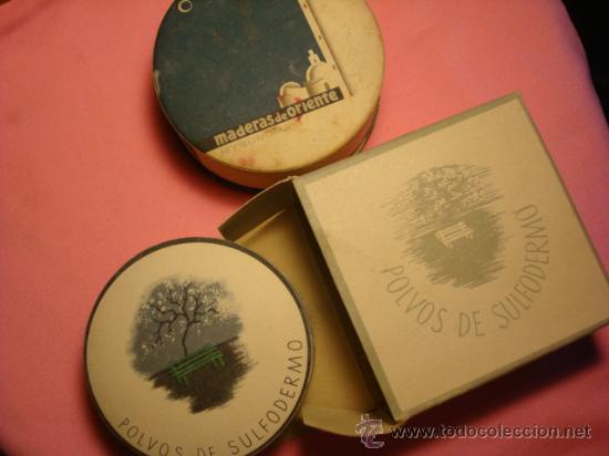 Cajas y cajitas met&aacute;licas: ANTIGUAS CAJAS. POLVERAS - Foto 1