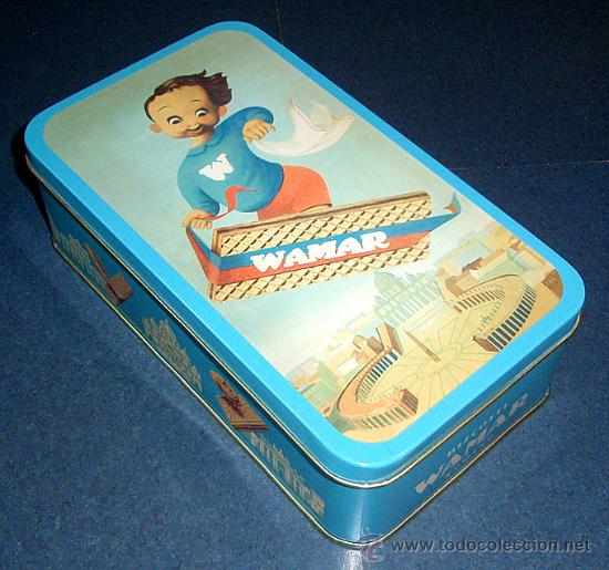 Cajas y cajitas met&aacute;licas: Lata / Caja de Galletas WAMAR - Foto 1
