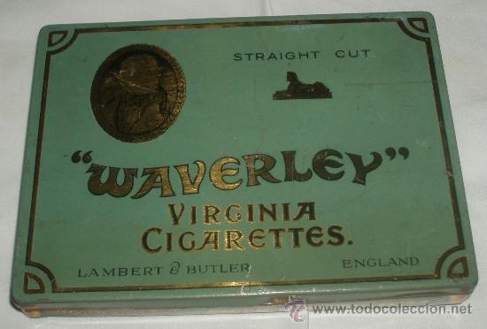 Caixas e caixinhas met&aacute;licas: waverley virginia cigarettes