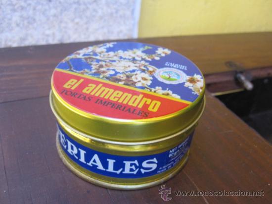 Caixas e caixinhas met&aacute;licas: 5 CAJITAS SIN USO - EL ALMENDRO TORTAS IMPERIALES MONERRIS PLANELLES JIJONA 8X4 CM DIAMETRO 1980 +