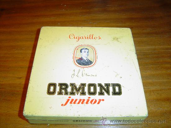 Blechdosen und Kisten: Caja metalica de tabaco  cigarrillos Ormond junior