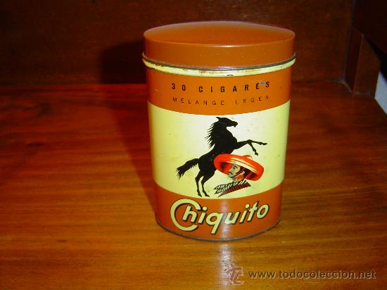 Blechdosen und Kisten: Caja metalica de tabaco  cigarrillos  Chiquito
