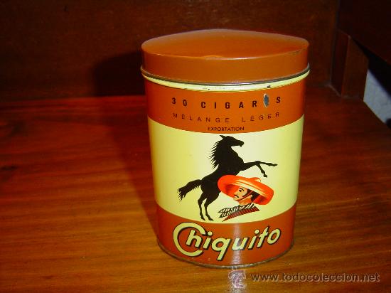 Cajas y cajitas met&aacute;licas: Caja metalica de tabaco  cigarrillos  Chiquito