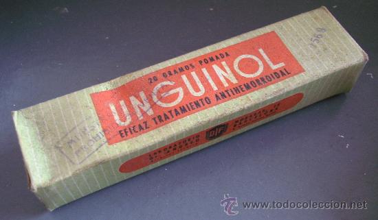 Boxes and metal boxes: caja de farmacia/ medicamento de a&ntilde;os 50/60 aprox: pomada unguinol (usado)
