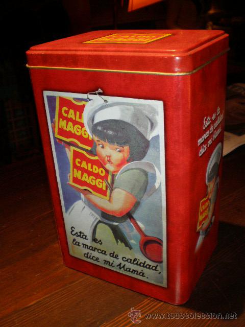 Cajas y cajitas met&aacute;licas: CAJA DE CHAPA CALDO MAGGI