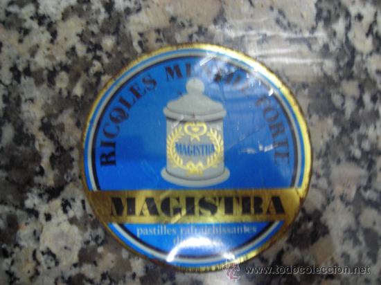 Boxes and metal boxes: CAJITA METALICA RICQLES MENTHE FORTE MAGISTRA