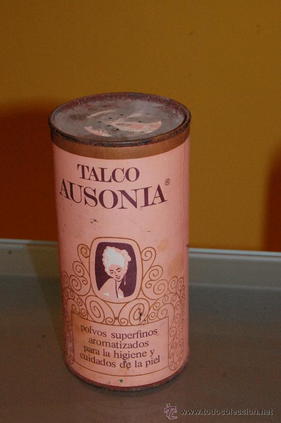 Blechdosen und Kisten: Bote de Talco Ausonia - Tama&ntilde;o doble - 30 ptas - A&ntilde;os 80