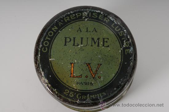 Caixas e caixinhas met&aacute;licas: Caja en hojalata para algodon, L.V. Paris