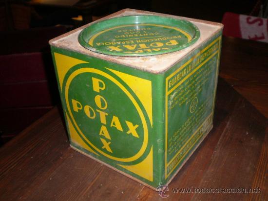 Blechdosen und Kisten: ANTIGUA LATA DE POTAX - CUBITOS