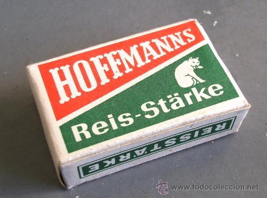 Bo&icirc;tes et petites bo&icirc;tes m&eacute;talliques: peque&ntilde;a caja alemana de carton , para supermercado de juguete (4x2,5x1cm aprox)