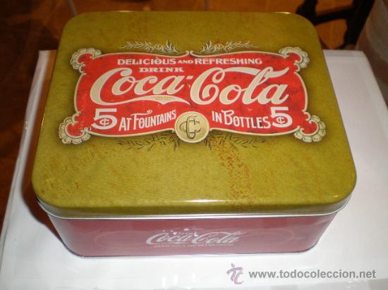 Cajas y cajitas met&aacute;licas: PRECIOSA CAJA DE CHAPA DE COCA COLA