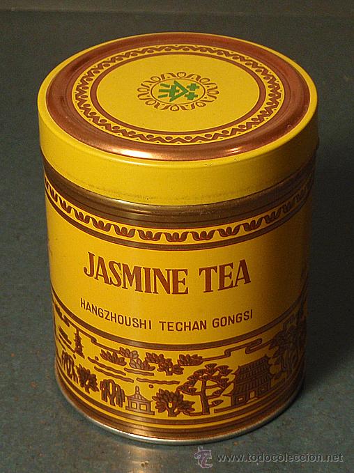Cajas y cajitas met&aacute;licas: Lata de T&eacute; JASMINE TEA