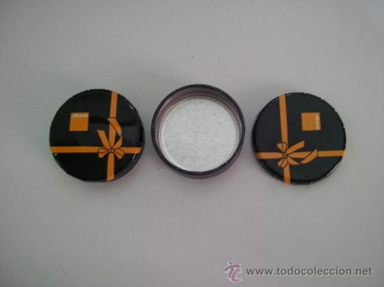 Cajas y cajitas met&aacute;licas: CAJITA METALICA PUBLICIDAD ORANGE -