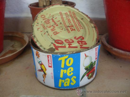 Boxes and metal boxes: LATA DE TORERAS PICANTES KIMBO. CALAHORRA, LA RIOJA.