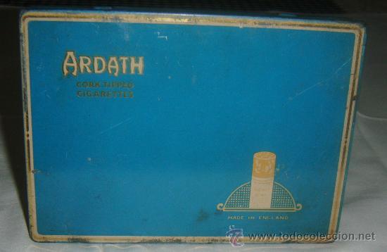 Cajas y cajitas met&aacute;licas: caja metalica de cigarrillos ardath